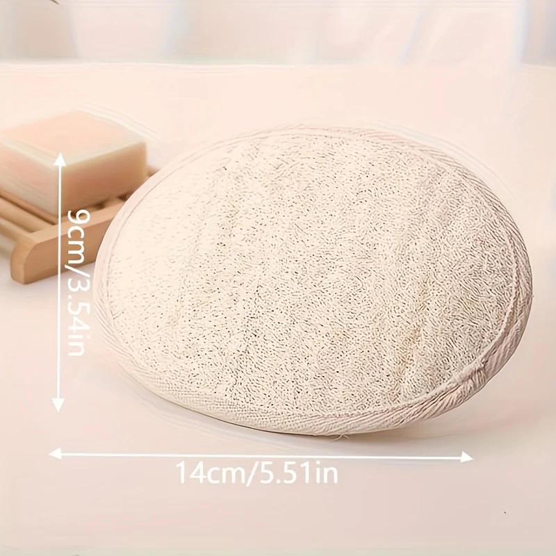 20pcs Natural Luffa Bath Balls, Facial And Body Exfoliating Scrub Made From Luffa Flesh, Manual Facial Cleaning And Makeup Remover Brush, Multifunctional And Cost, Suitable For Kitchen Utensils, Countertops, Non Stick Kitchenware, Fruits