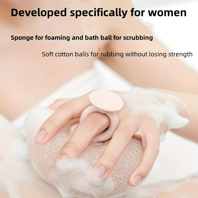 Super Soft Sunflower Suction Cup Bath Ball, 2024 New 2-in-1 Sunflower Bath Ball, Exfoliating Bath Sponge Cleaning Brush With Suction Cup Shower Sponges For Women Men